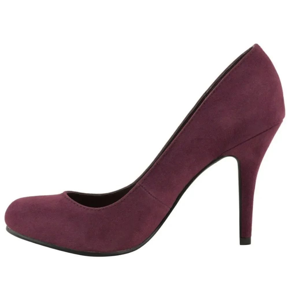 BRAND NEW GRACELAND SUEDE ROUND TOE HIGH HEEL  PUMP